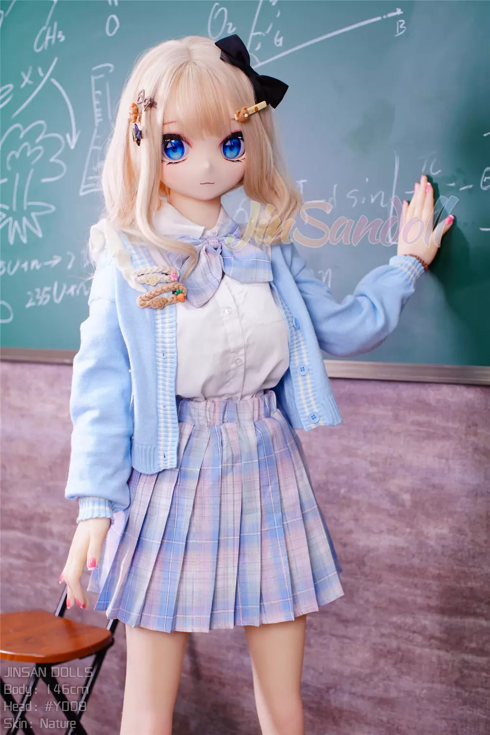 WM S-TPE 146cm Anime TPE Sex Doll with PVC Head #Y008